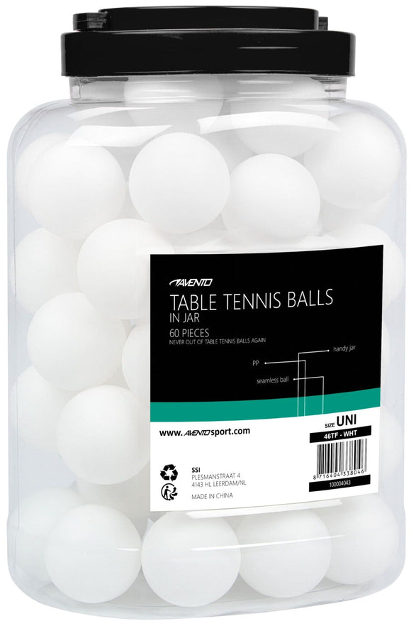 Bordtennisbollar, 60 st