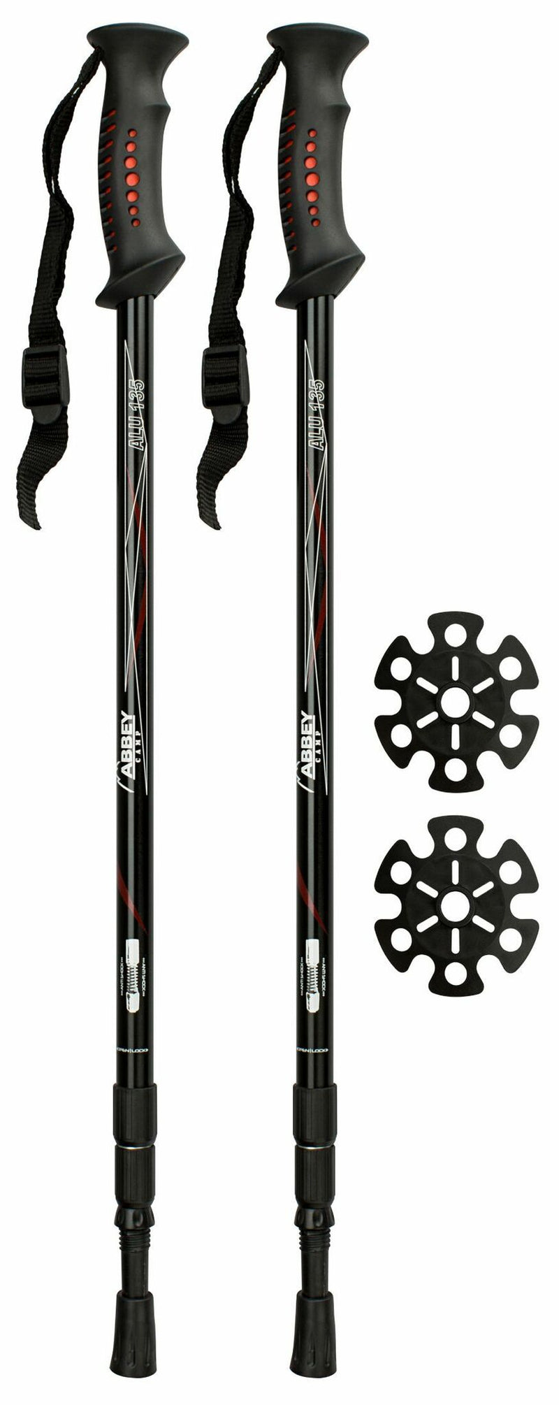 Justerbara gångstavar, 63-135 cm