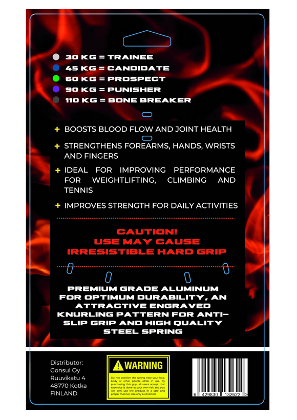 Pro Hand Grip, 5 steg