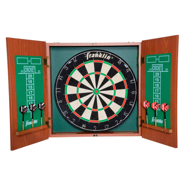Darttavla med fodral + 6 pilar