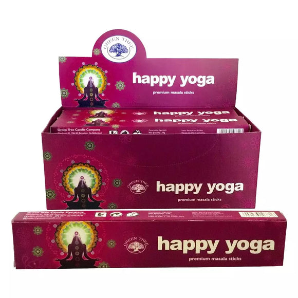 Happy Yoga, naturlig rökelse, 15 g