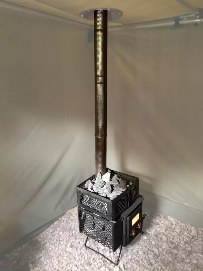 De Luxe tältkamin