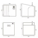 Bastu tält, strålmönster