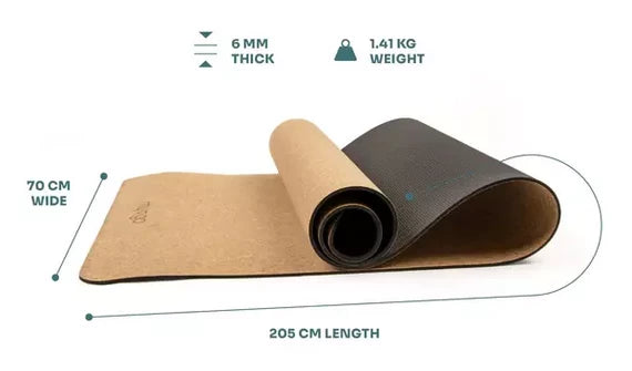 Yogamatta i kork, XL - Myga