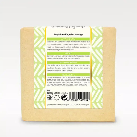 Rengörande ansiktstvål, äpple och mynta