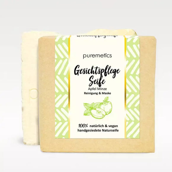 Rengörande ansiktstvål, äpple och mynta