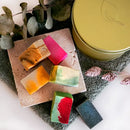 6 mini tvål, testbox