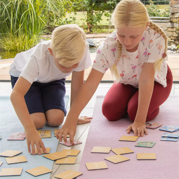 Memory Yoga spel för barn