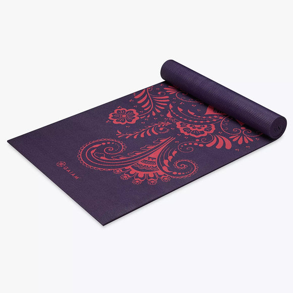Aubergine Swirl Yogamatta, 6 mm