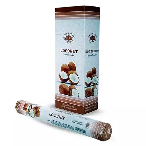 Kokos, naturlig rökelse, hexa