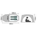 Duottar tunneltält för 2 personer