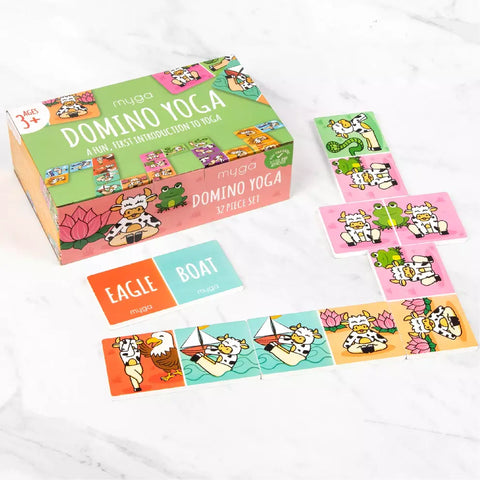 Domino Yoga spel för barn