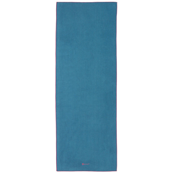 Yogahandduk, blå/fuchsia