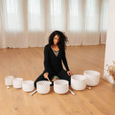 Kristallsångskål, olika storlekar och toner