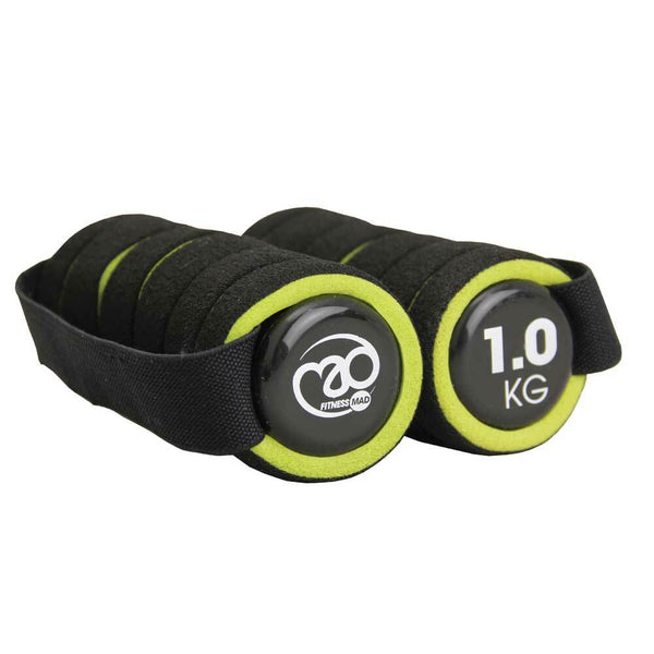 Pro Hantel, 2 x 1 kg, grön