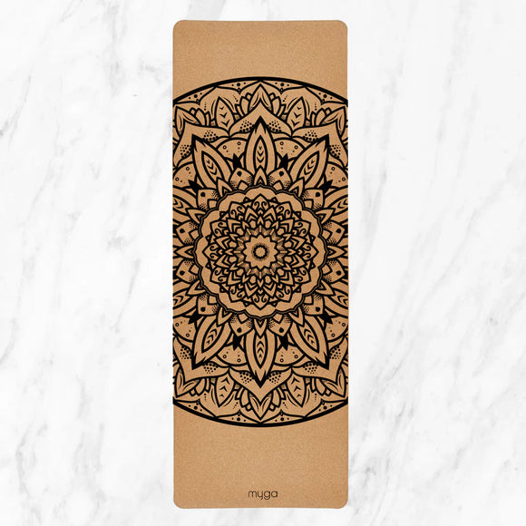 Yogamatta i kork, XL - Myga