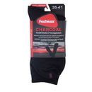 Feelmax - Charcoal med klack, traditionell strumpa