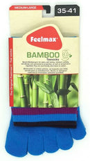 Feelmax - Bambu tå strumpor, randiga
