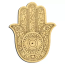 Rökelsebrännare, Hamsa hand 30 x 25 cm, set om 2